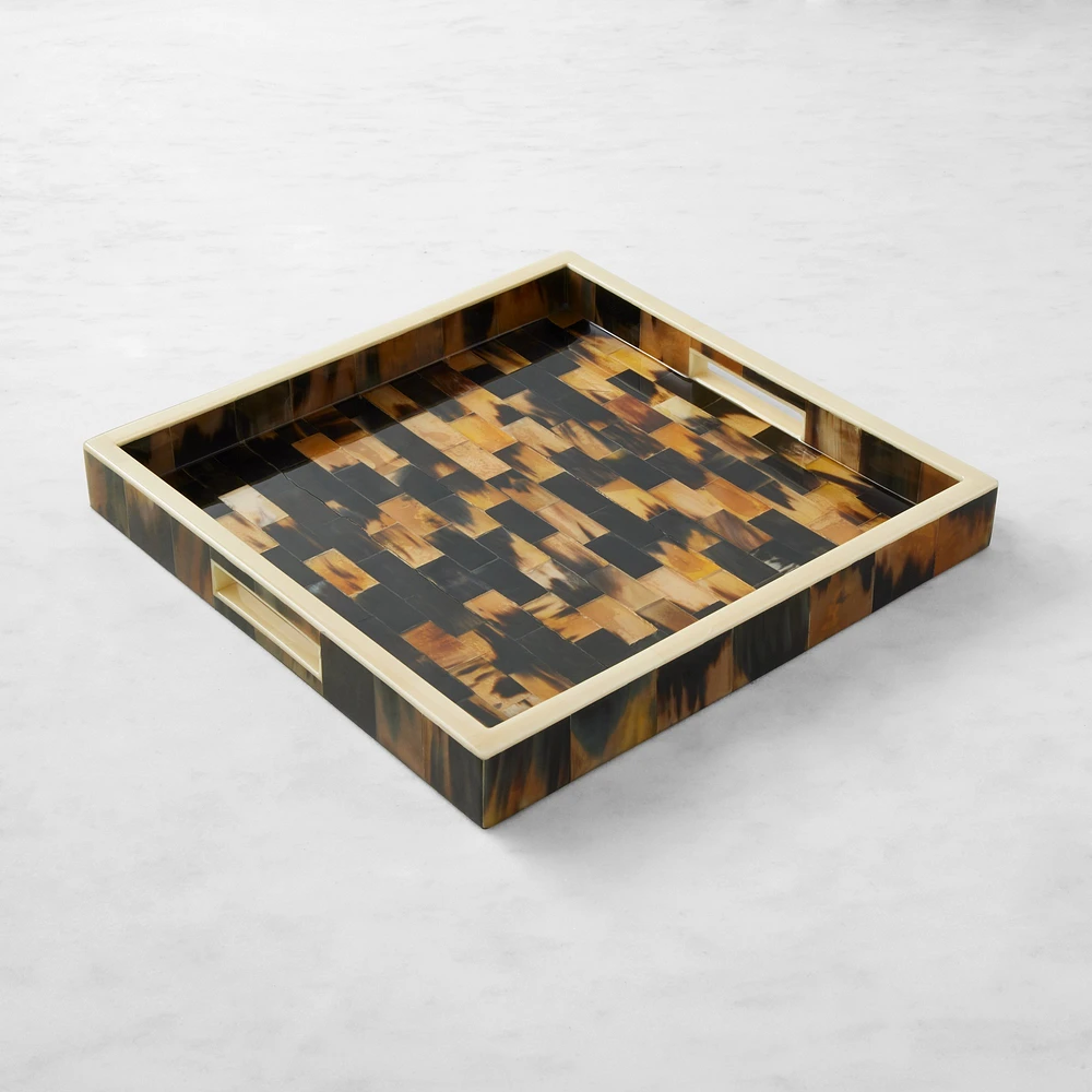 Horn and Bone Square Tray