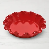 Emile Henry French Ceramic Deep Ruffled Pie Dish