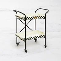 MacKenzie-Childs Courtly Check 2-Tier Kitchen Cart