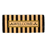 MacKenzie-Childs Welcome Awning Stripe Double Doormat