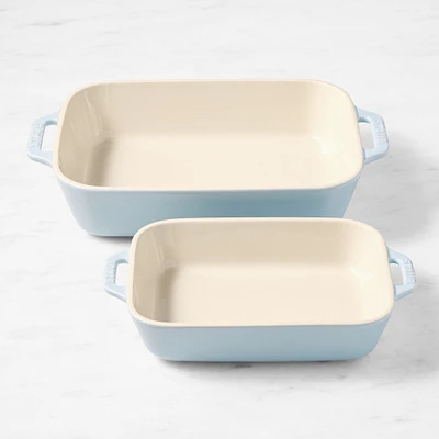 Staub Stoneware Rectangular Baking Dishes, Set of 2