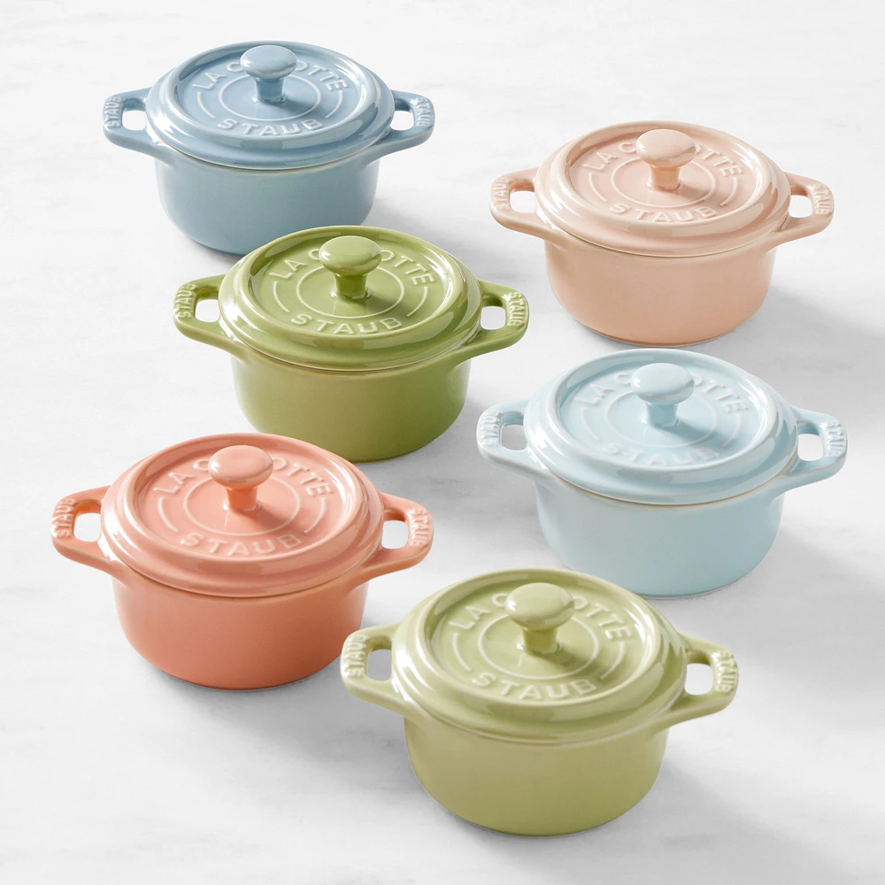 Staub Stoneware Pastel Mini Cocottes, Set of 6