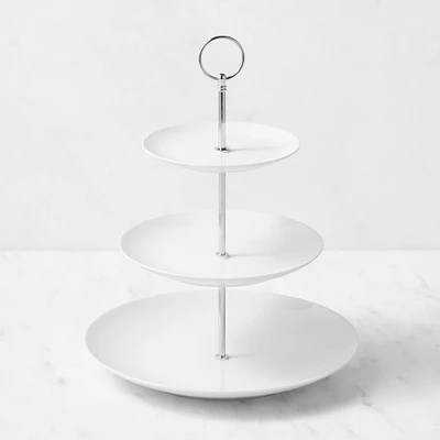 Pillivuyt Coupe Porcelain 3-Tiered Stand