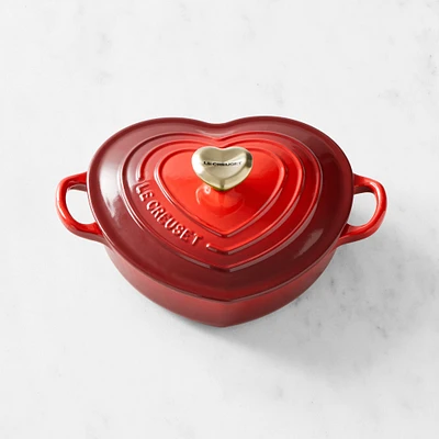 Le Creuset Enameled Cast Iron Shallow Heart Oven, 1 1/4-Qt.