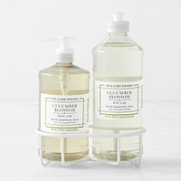 Williams Sonoma Cucumber Blossom Hand Soap & Dish 3-Piece Kitchen Set