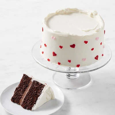 Valentine's Day Heart Two-Layer Chocolate Cake, Serves 11