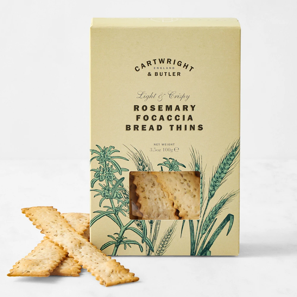 Cartwright & Butler Rosemary Focaccia Bread Thins