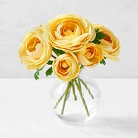 Real Touch Faux Yellow Ranunculus Bundle