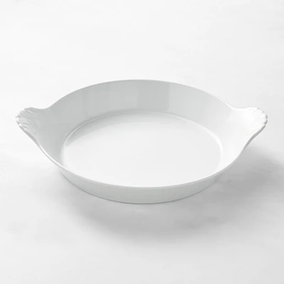 Pillivuyt Porcelain Round Au Gratin, Extra-Large