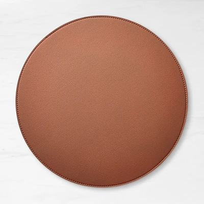 Faux Shagreen Round Placemat