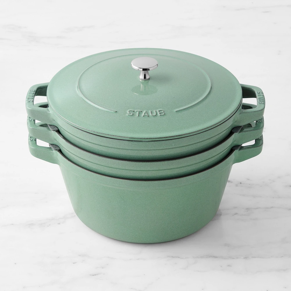 Staub Enameled Cast Iron Stackable Cookware Set