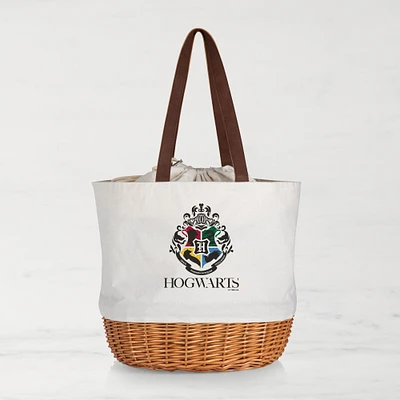 Harry Potter Hogwarts Coronado Canvas and Willow Basket Tote