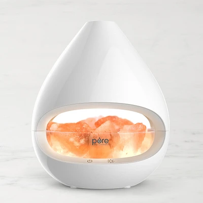 Pure Enrichment PureGlow Crystal Himalayan Salt Rock Lamp & Ultrasonic Oil Diffuser