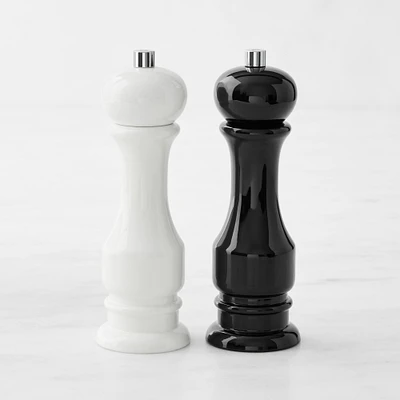 Williams Sonoma Salt & Pepper Mill Set, Black & White