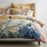 Painted Peacock Duvet Cover & Shams