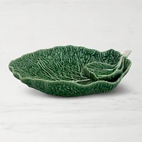 Bordallo Pinheiro Cabbage Chip & Dip Bowl