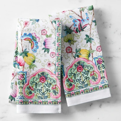 Famille Rose Towels, Set of 2