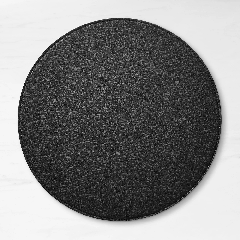 Faux Shagreen Round Placemat