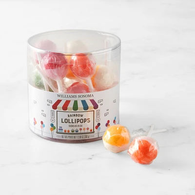 Williams Sonoma Rainbow Lollipops in Drum