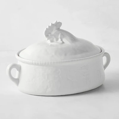 Apilco Porcelain Chicken Casserole Dish