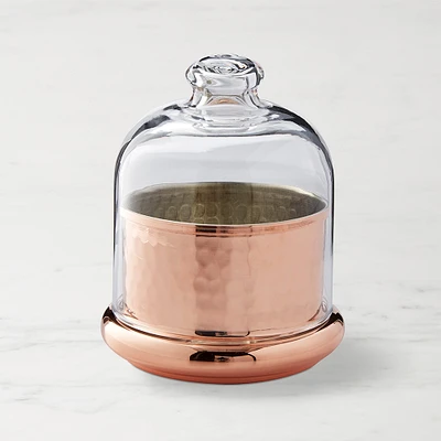 Williams Sonoma Hammered Copper Butter Keeper