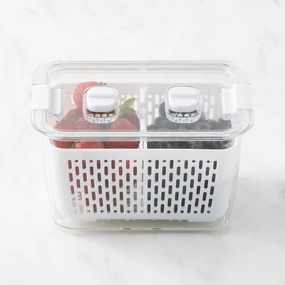 Hold Everything Fruit and Veggie Fridge Colander Storage Container