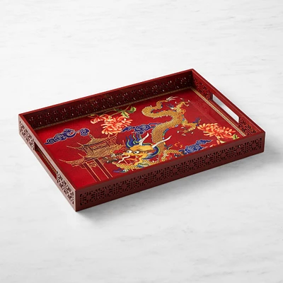 Lunar Dragon Lacquer Tray