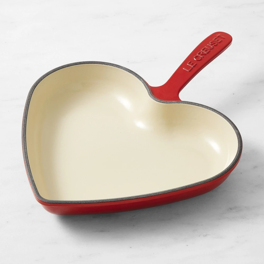 Le Creuset Enameled Cast Iron Heart Skillet Fry Pan