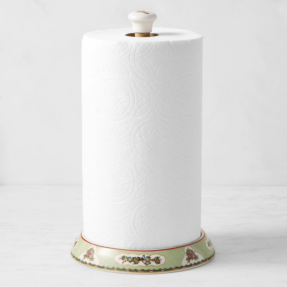 Famille Rose Porcelain Paper Towel Holder