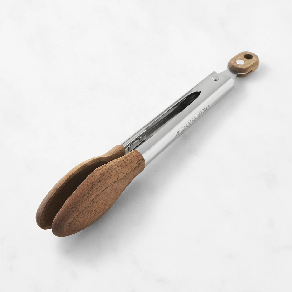 Williams Sonoma Walnut Locking Tongs