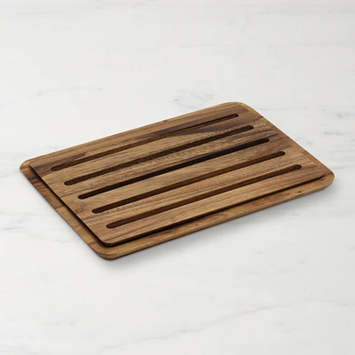 Nesting Bread Board with Crumb Catcher, Acacia Wood