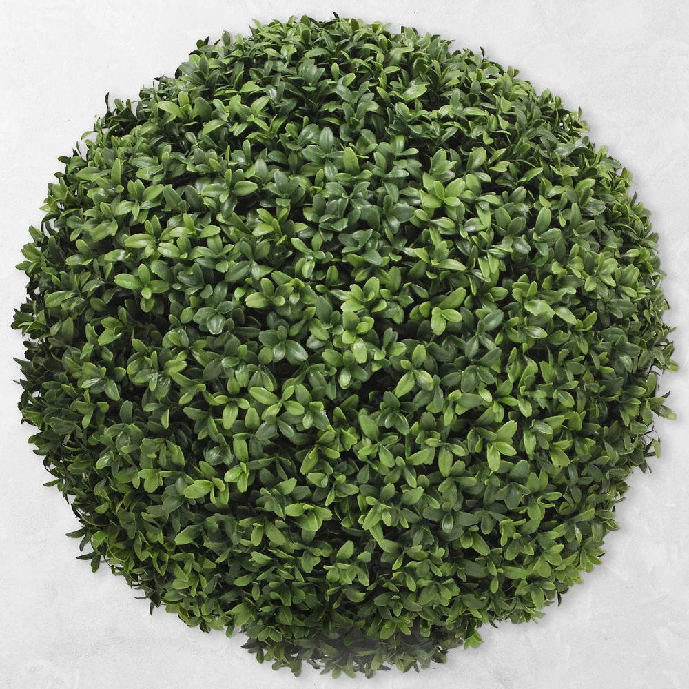 Faux Boxwood Ball, Indoor/Sheltered Outdoor, 20"