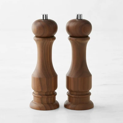 Williams Sonoma Walnut Salt & Pepper Mills Set