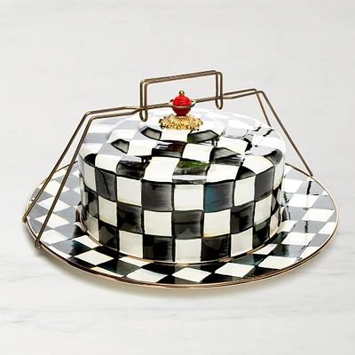 MacKenzie-Childs Courtly Check Cake Carrier