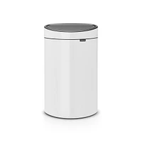 Brabantia Touch Top Trash Can, 10.6 Gallon 