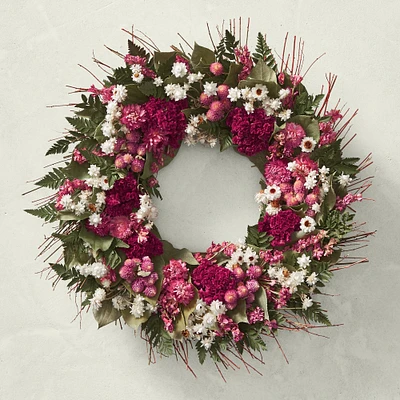 Pink Lady Live Wreath, 18"