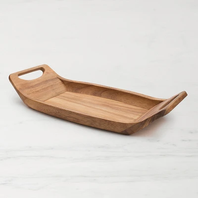 Saddle Serving Tray, Acacia Wood