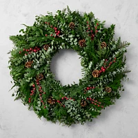 Fragrant Berry Live Wreath & Garland