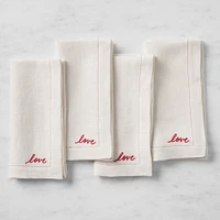 Valentine's Day Sentiment Napkins, Set of 4