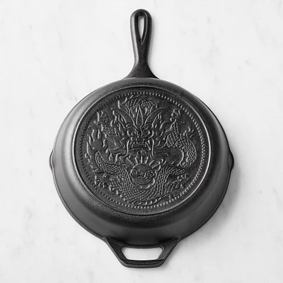 Lodge Seasoned Cast Iron Dragon Skillet, 10"