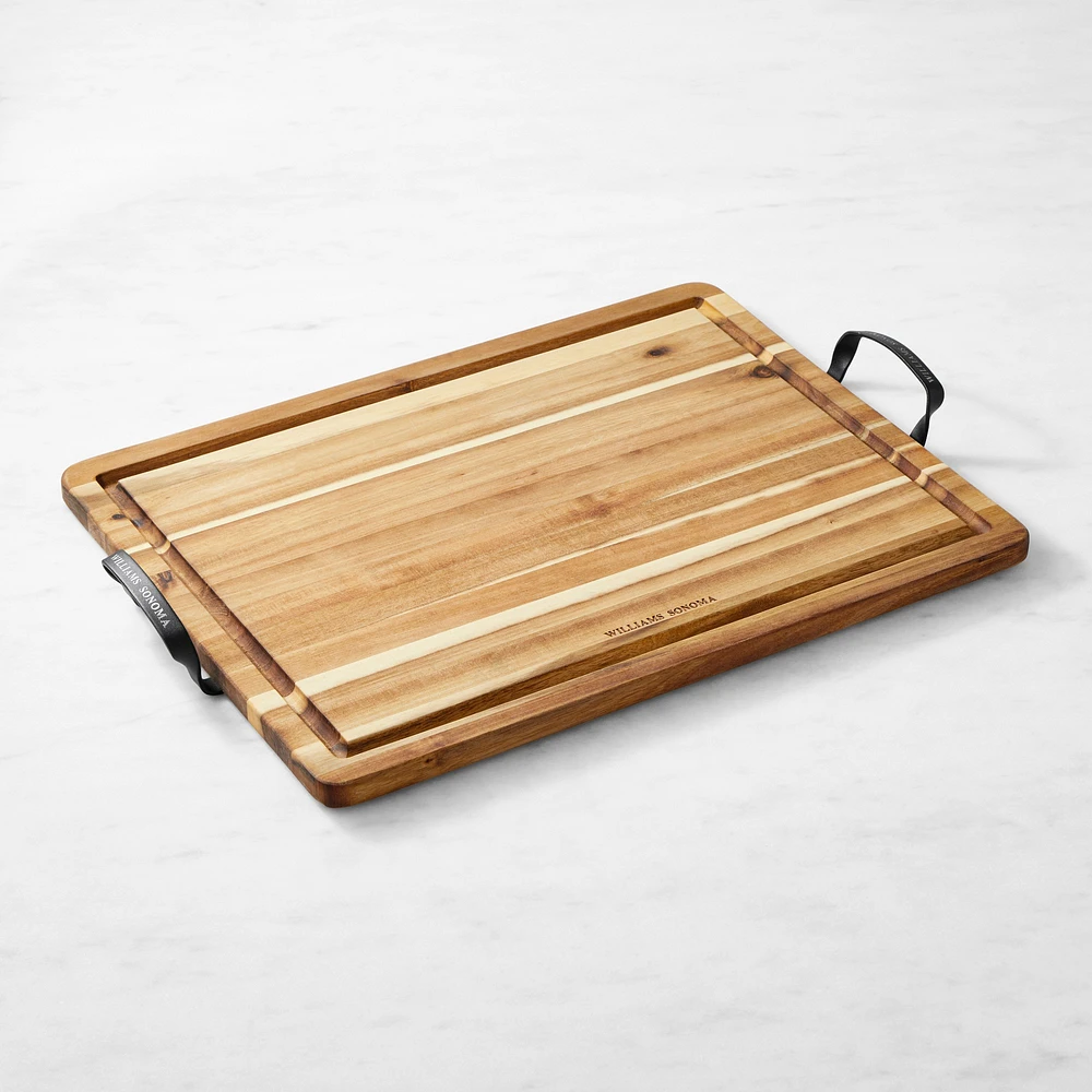 Williams Sonoma Acacia Carving Board with Handles, 20x15