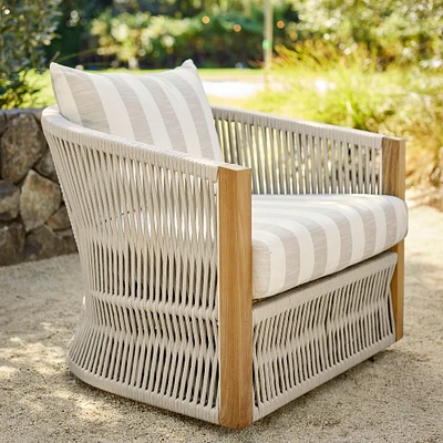 Pasadena Outdoor Teak Swivel Chair