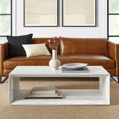 Pierre Travertine Coffee Table (56")