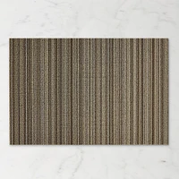 OPEN BOX: Chilewich Easy Care Skinny Stripe Shag Doormat, 18"x28", Mushroom