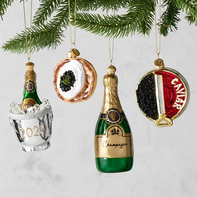 Champagne & Caviar Party Ornaments