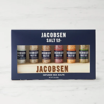 Jacobsen Salt Co. Set of 6 Vials with Holder