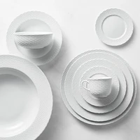 Pillivuyt Basketweave Porcelain Dinnerware Collection