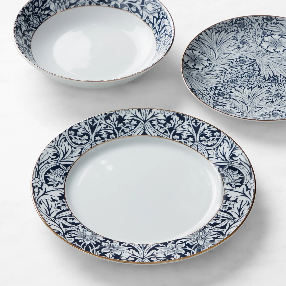 Morris & Co. x Williams Sonoma Bluebell 12-Piece Dinnerware Set