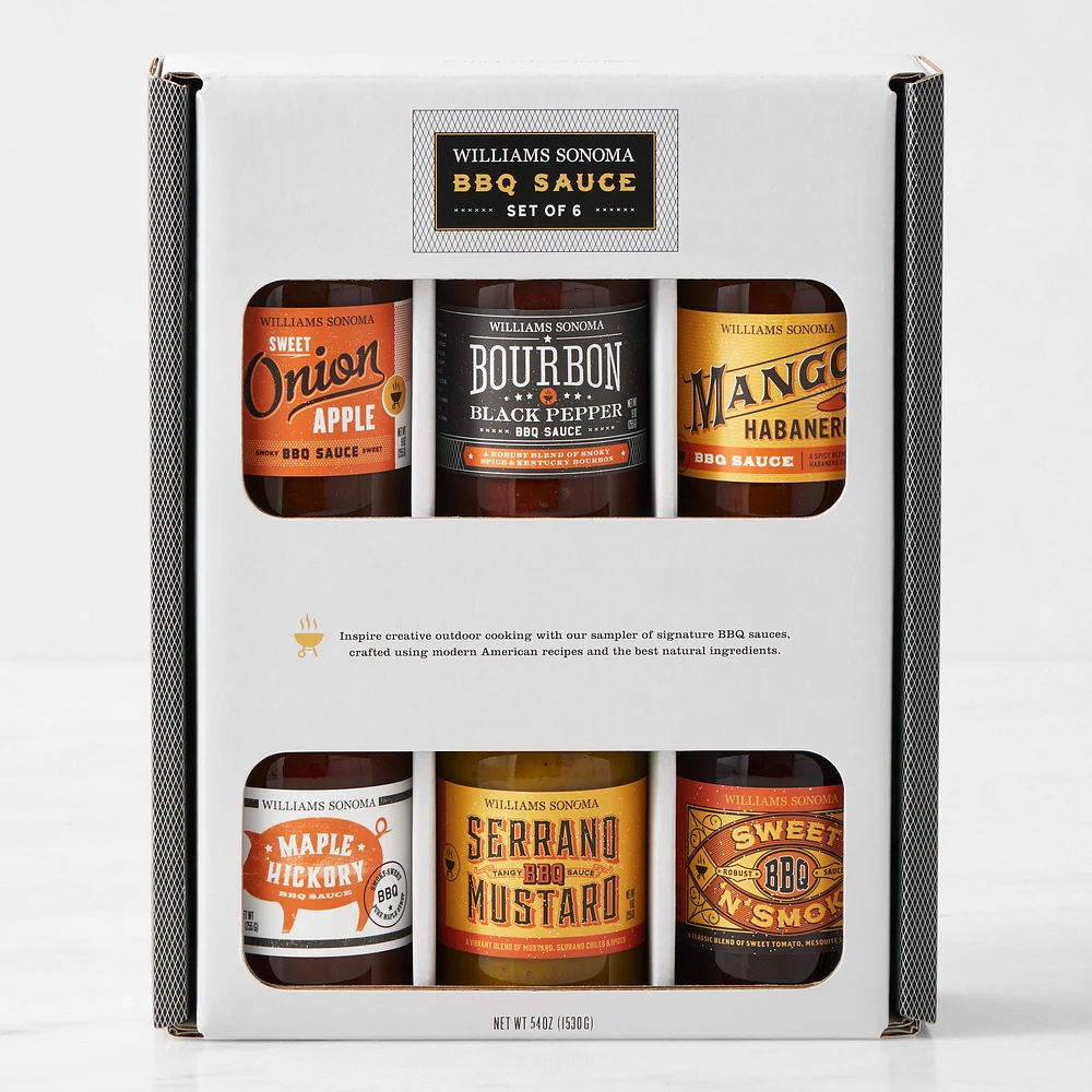 Williams Sonoma Mini BBQ Sauces, Set of 6