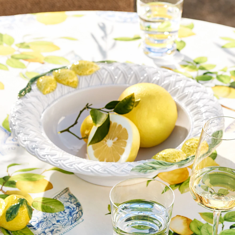 Limone Embossed Serving Bowl